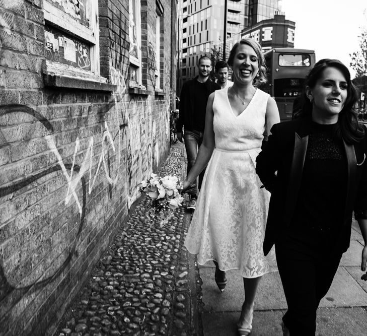 Bride & Bride Urban Portrait