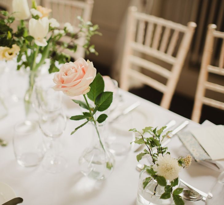 Elegant London Wedding With Spring Flowers In Pastel Shades With Bride In Bespoke Lace Gown & Bridesmaids In ASOS With Images By Frances Sales