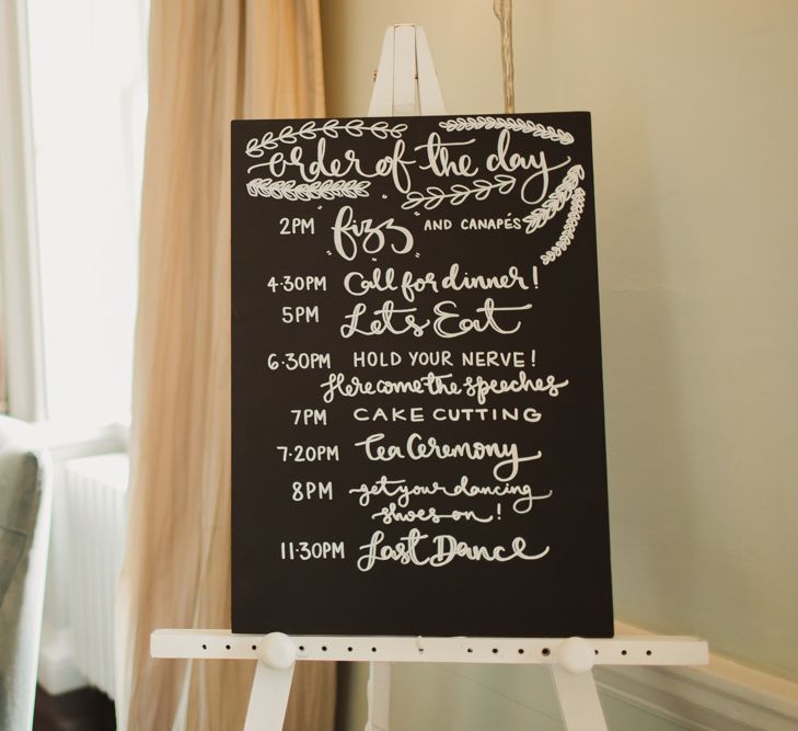 Chalkboard Wedding Sign