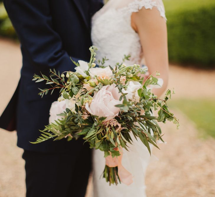 Elegant London Wedding With Spring Flowers In Pastel Shades With Bride In Bespoke Lace Gown & Bridesmaids In ASOS With Images By Frances Sales