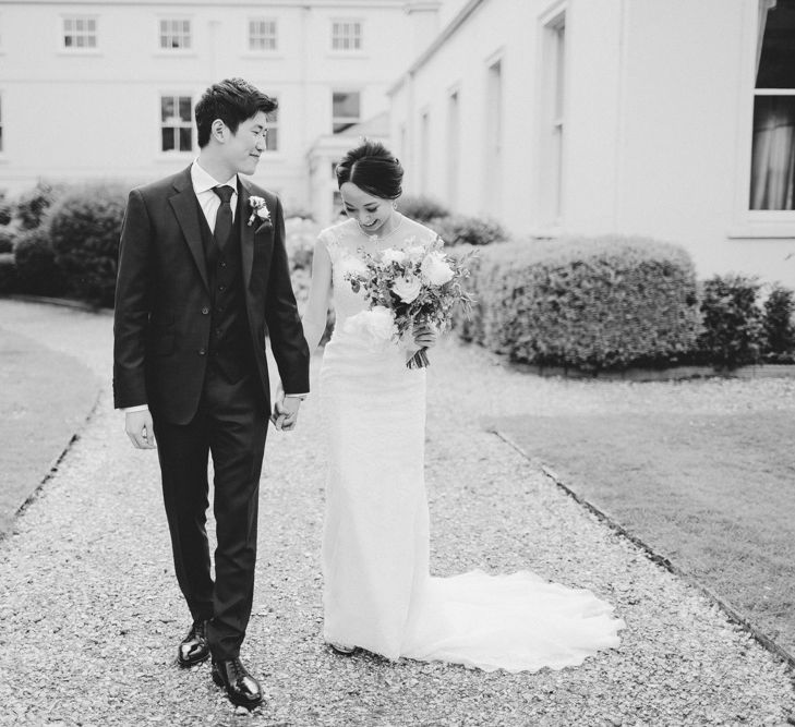 Elegant London Wedding With Spring Flowers In Pastel Shades With Bride In Bespoke Lace Gown & Bridesmaids In ASOS With Images By Frances Sales