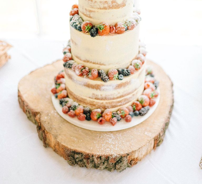 Semi Naked Wedding Cake