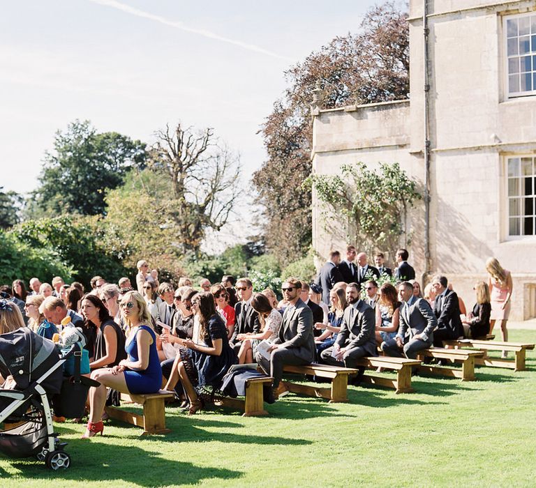 #crowedding Elmore Court Outdoor ceremony