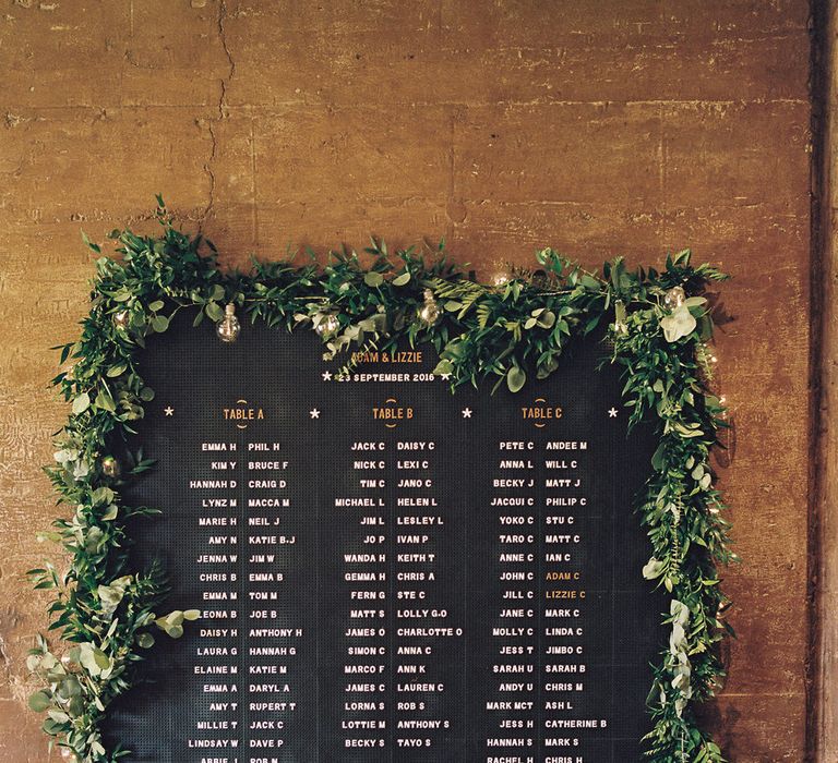 #crowedding Rose & Grey barber board table plan