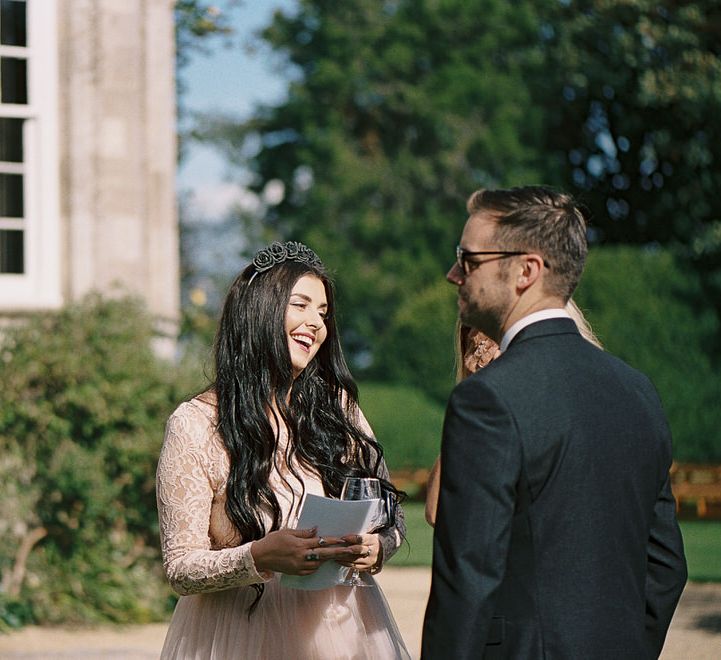 #crowedding Elmore Court outdoor ceremony