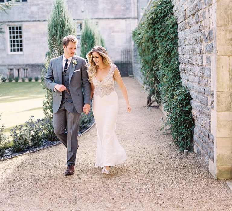 #crowedding Anna Campbell gown Cad & The Dandy suit