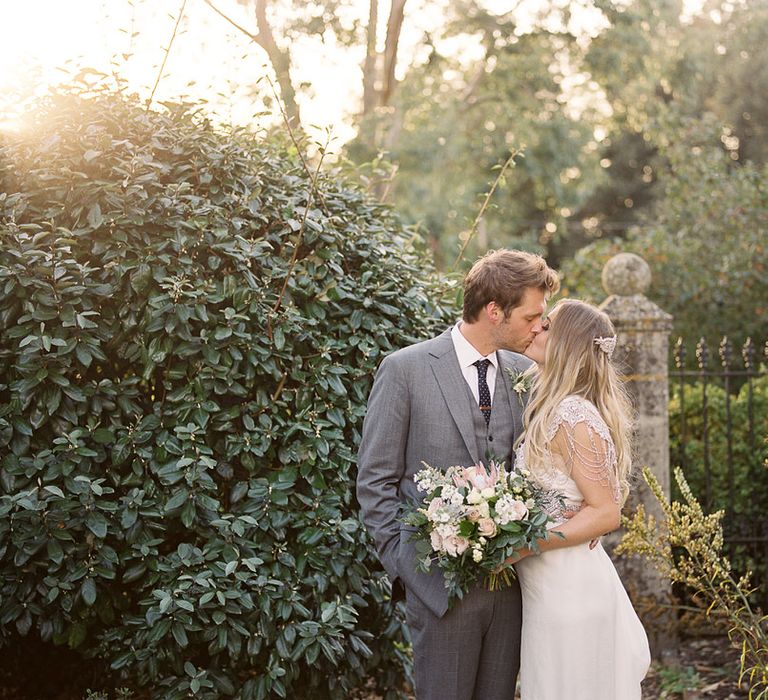 #crowedding Anna Campbell gown Cad & The Dandy suit