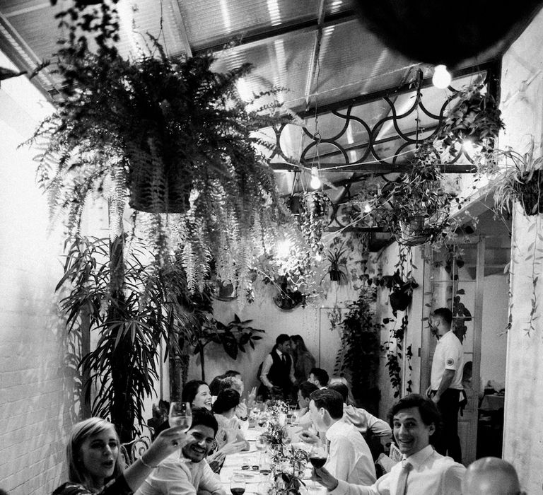 Jenny Packham Bride For A Relaxed Garden Party Style Wedding At Bourne & Hollingsworth Building With Bridesmaids In Coast Separates Images From Through The Woods We Ran