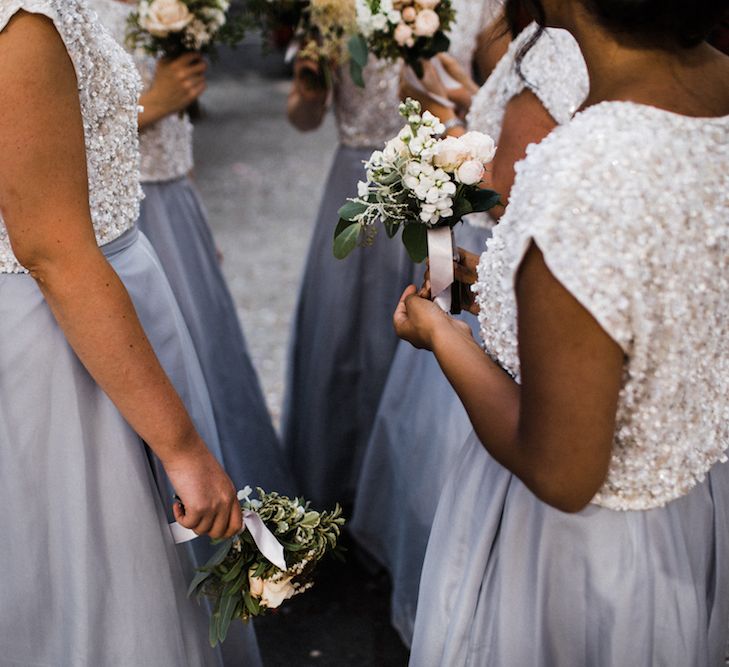 Jenny Packham Bride For A Relaxed Garden Party Style Wedding At Bourne & Hollingsworth Building With Bridesmaids In Coast Separates Images From Through The Woods We Ran