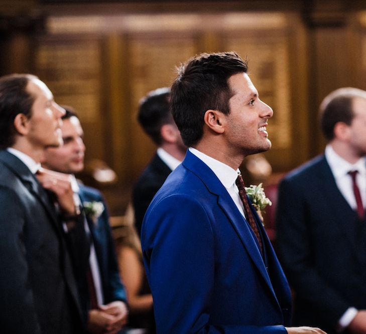 Islington Town Hall Wedding // Jenny Packham Bride For A Relaxed Garden Party Style Wedding At Bourne & Hollingsworth Building With Bridesmaids In Coast Separates Images From Through The Woods We Ran