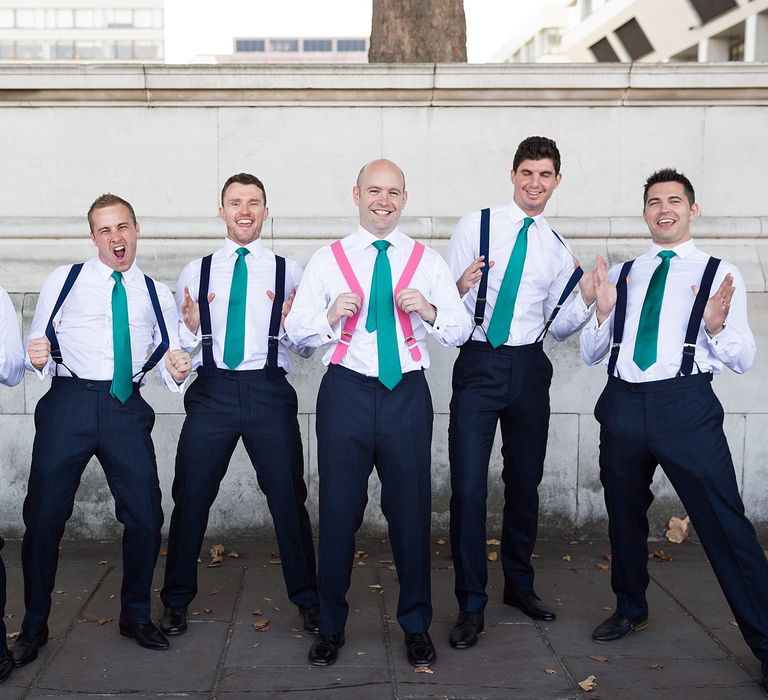 Groomsmen in Braces