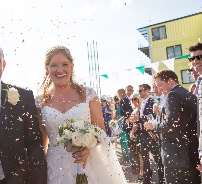 Bride & Groom Confetti Moment