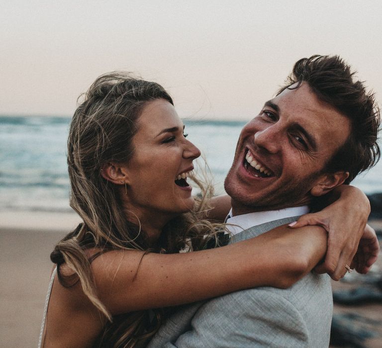 Coastal Bride & Groom Portrait | Outdoor Woodland Wedding in South Africa | Michigan Behn Photography