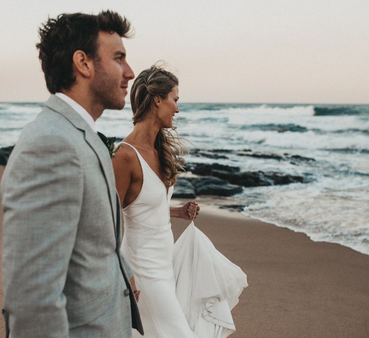 Coastal Bride & Groom Portrait | Outdoor Woodland Wedding in South Africa | Michigan Behn Photography