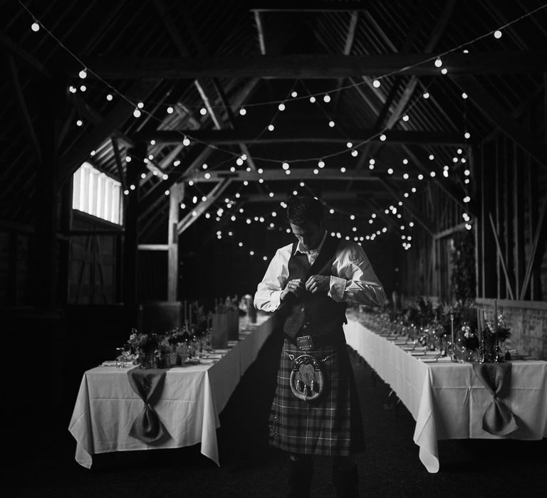 North Hidden Barn with Festoon Lights