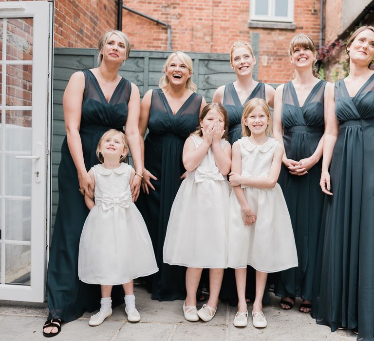 Bridesmaids In Grey Dresses by Debenhams