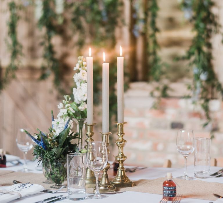 Festoon Lights For A Rustic Wedding At North Hidden Barn