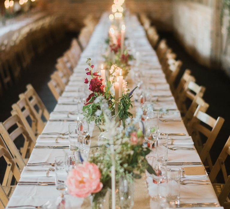 Festoon Lights For A Rustic Wedding At North Hidden Barn