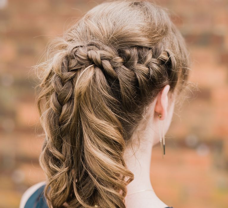 Beautiful Plaited Bridesmaids Hair