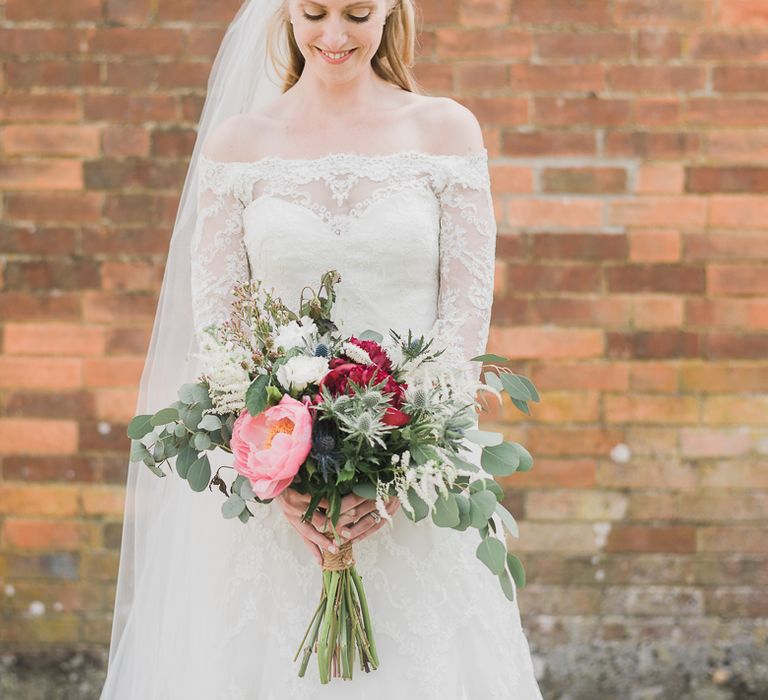 Beautiful Pink Wedding Bouquet