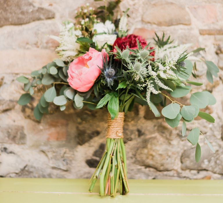 Oversized Wedding Bouquet With Pink Peony