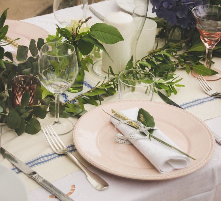 Elegant Engagement Celebration Dinner With Pastel Details & Pampas Grass Arrangements