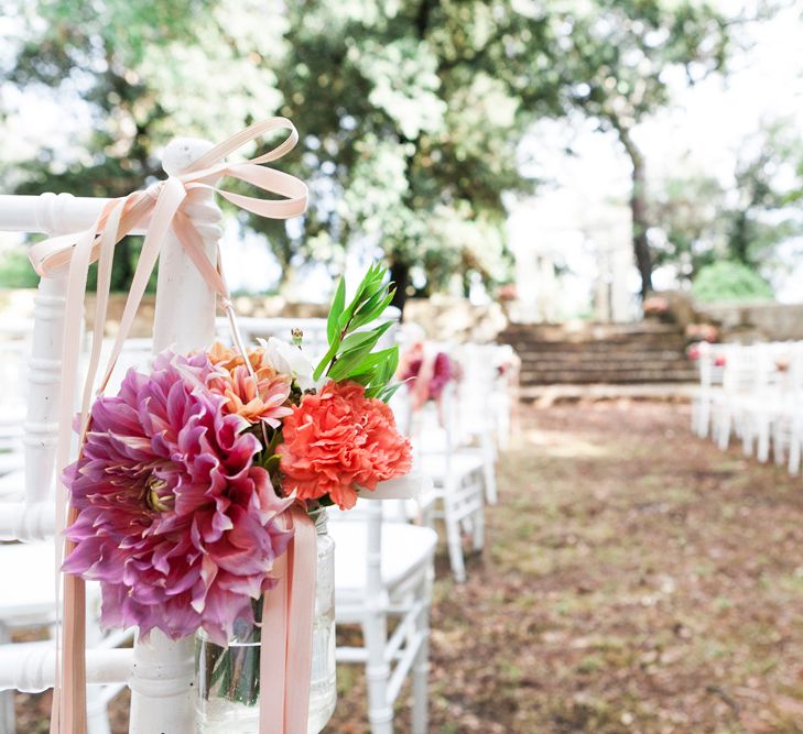 Aisle Floral Chair Back Decor