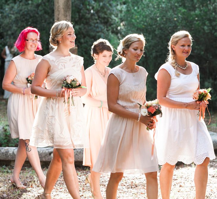 Peach Bridesmaid Dresses