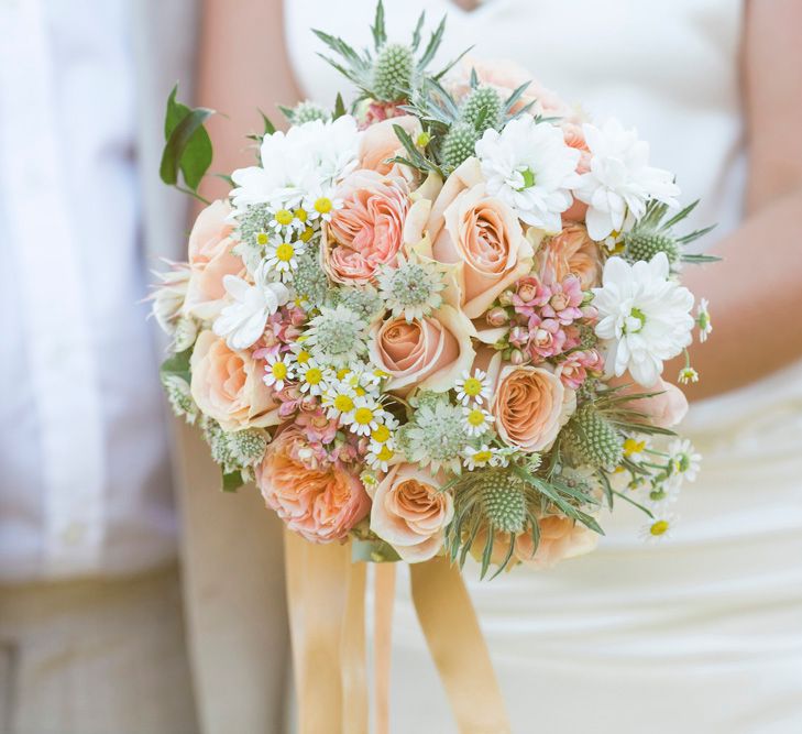 Peach Bridal Bouquet