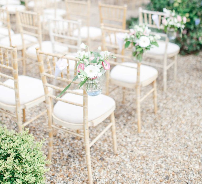 Outdoor Wedding Ceremony Aisle & Altar | The Secret Garden Wedding Venue in Essex | White Stag Wedding Photography