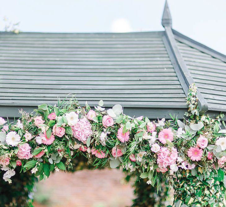 Blush Pink & White Wedding Flowers | The Secret Garden Wedding Venue in Essex | White Stag Wedding Photography