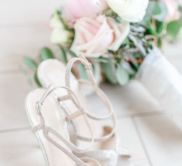 Carvela Silver Sandals | White Stag Wedding Photography