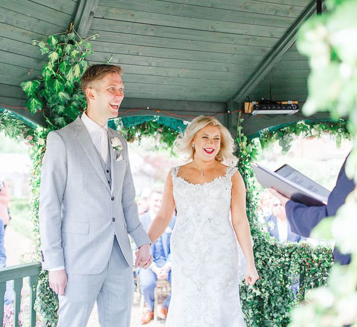 Outdoor Ceremony | The Secret Garden Wedding Venue in Essex | White Stag Wedding Photography