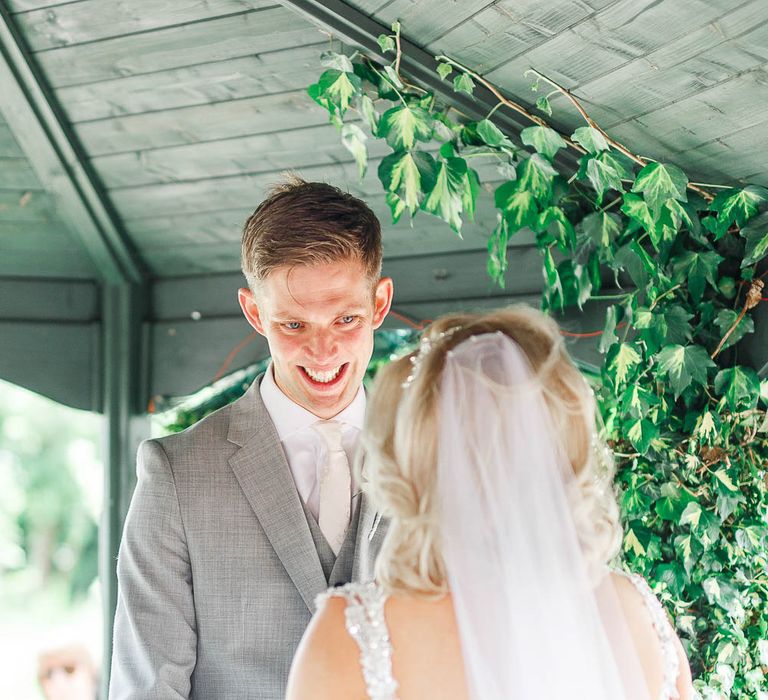 Outdoor Ceremony | The Secret Garden Wedding Venue in Essex | White Stag Wedding Photography