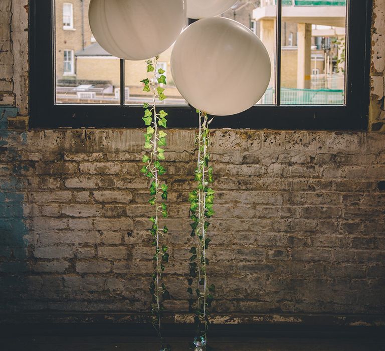 Giant Balloons Wedding Decor | Stylish London Wedding Planned by Revelry Events | Story + Colour Photography