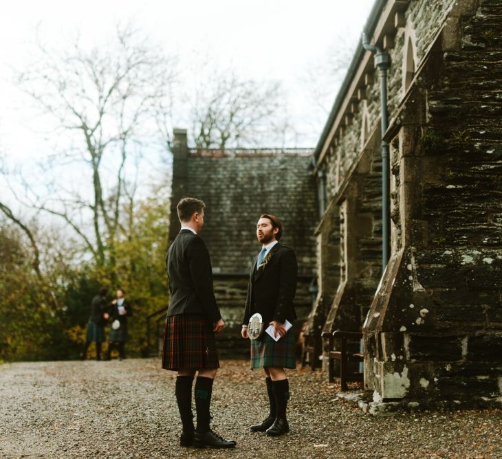 Botanical Barn Wedding In Scotland With An Abundance Of Foliage & Flowers With Bride In Vintage Gown By Elizabeth Avey & Images From Tub Of Jelly