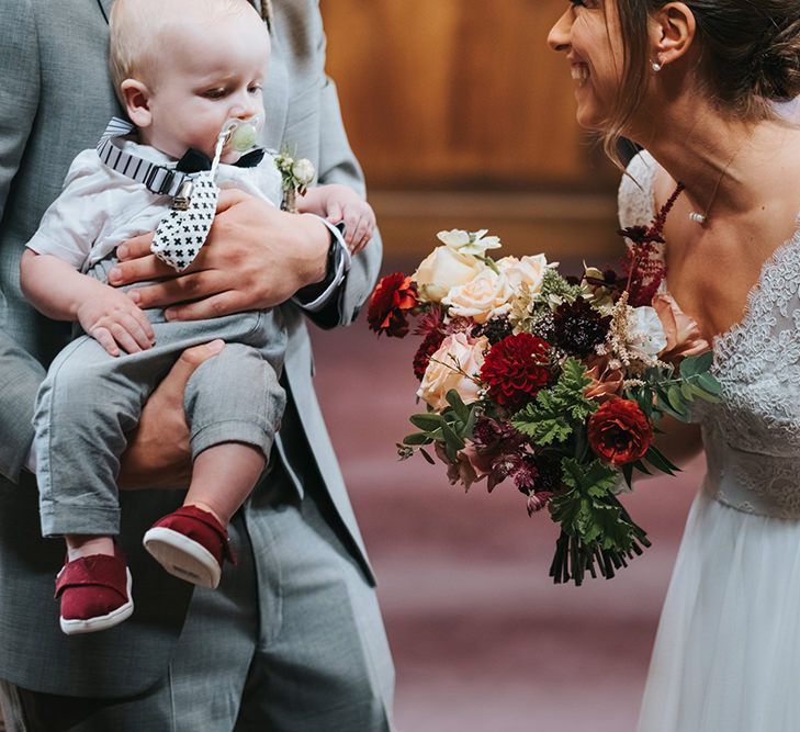 Bride in Cymbeline Wedding Dress | Groom in Bailey Nelson Suit | Intimate Ceremony at Stoke Newington Town Hall | Miss Gen Photography