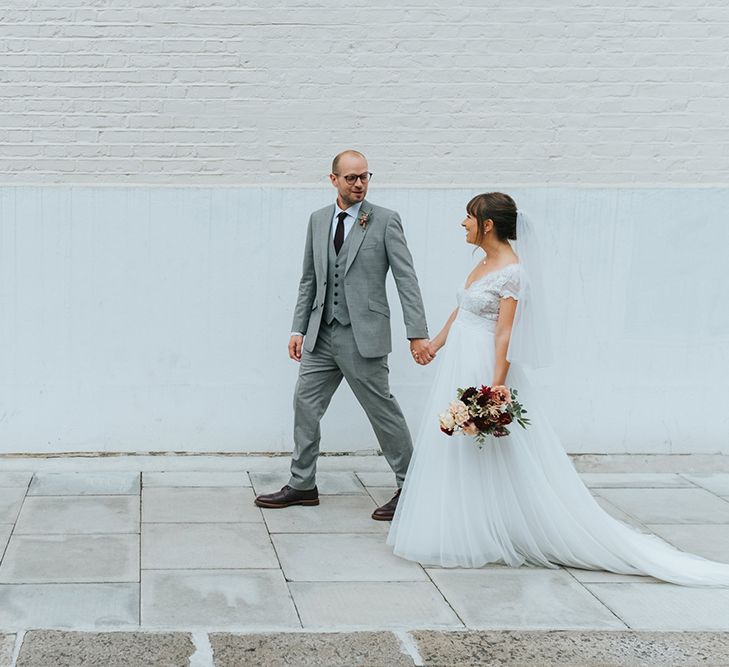 Bride in Cymbeline Wedding Dress | Groom in Bailey Nelson Suit | Laid Back Pub Wedding at The Londesborough | Miss Gen Photography