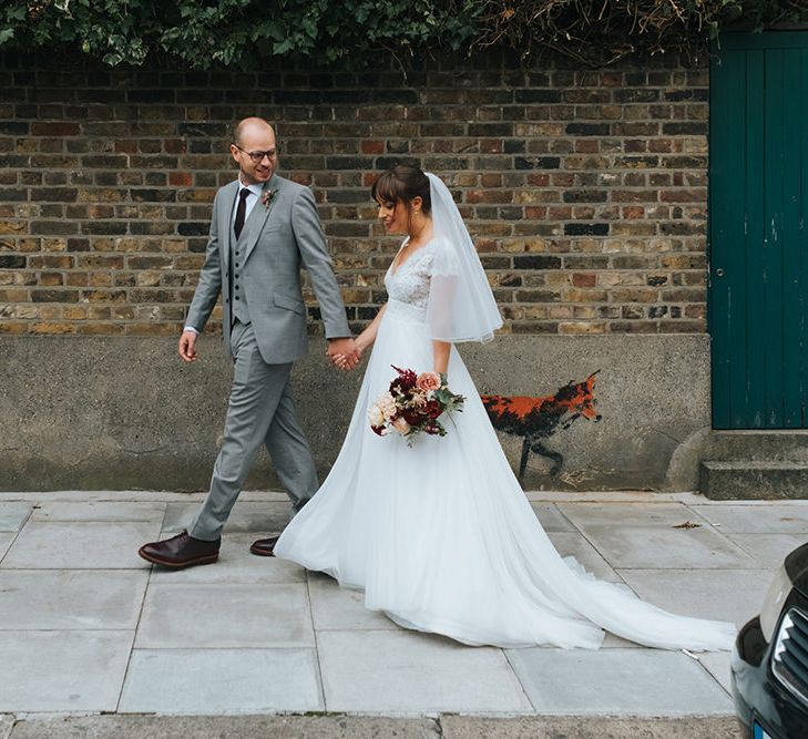 Bride in Cymbeline Wedding Dress | Groom in Bailey Nelson Suit | Laid Back Pub Wedding at The Londesborough | Miss Gen Photography