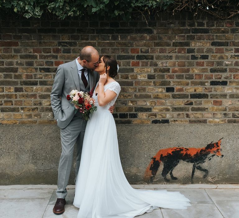 Bride in Cymbeline Wedding Dress | Groom in Bailey Nelson Suit | Laid Back Pub Wedding at The Londesborough | Miss Gen Photography