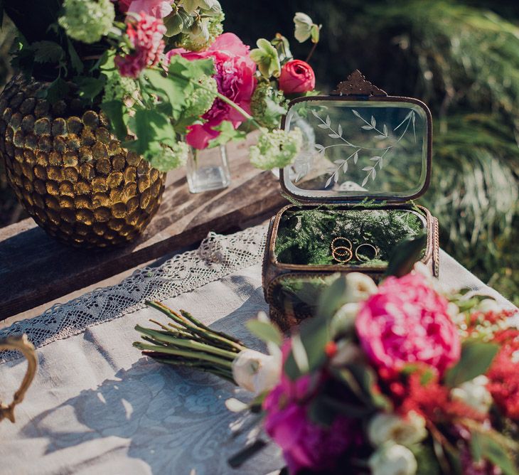 Engagement Shoot On The Cliffside In Asturias With Incredible Floral Ceremony Arch