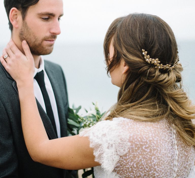 Jesus Peiro Wedding Dress For A Beach Wedding Shoot