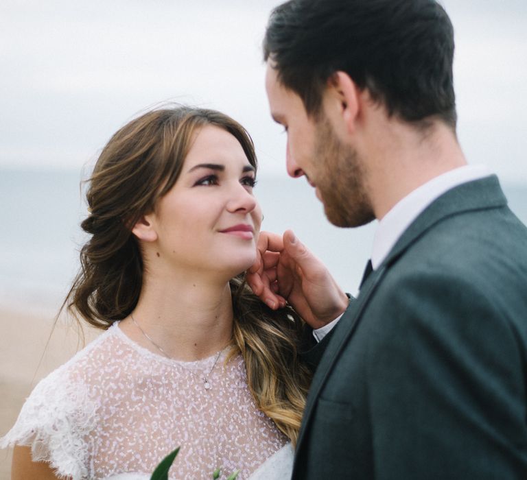 Jesus Peiro Wedding Dress For A Beach Wedding Shoot