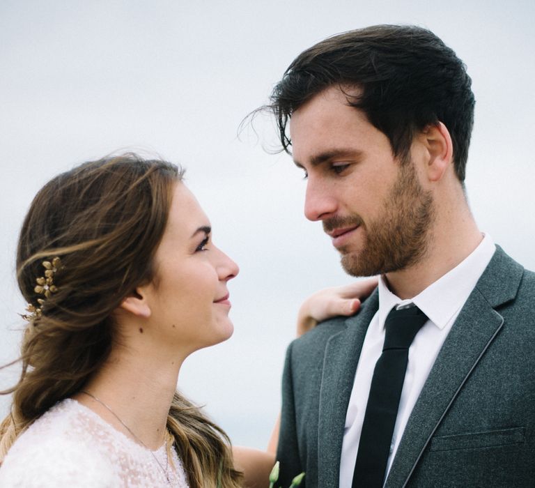 Jesus Peiro Wedding Dress For A Beach Wedding Shoot