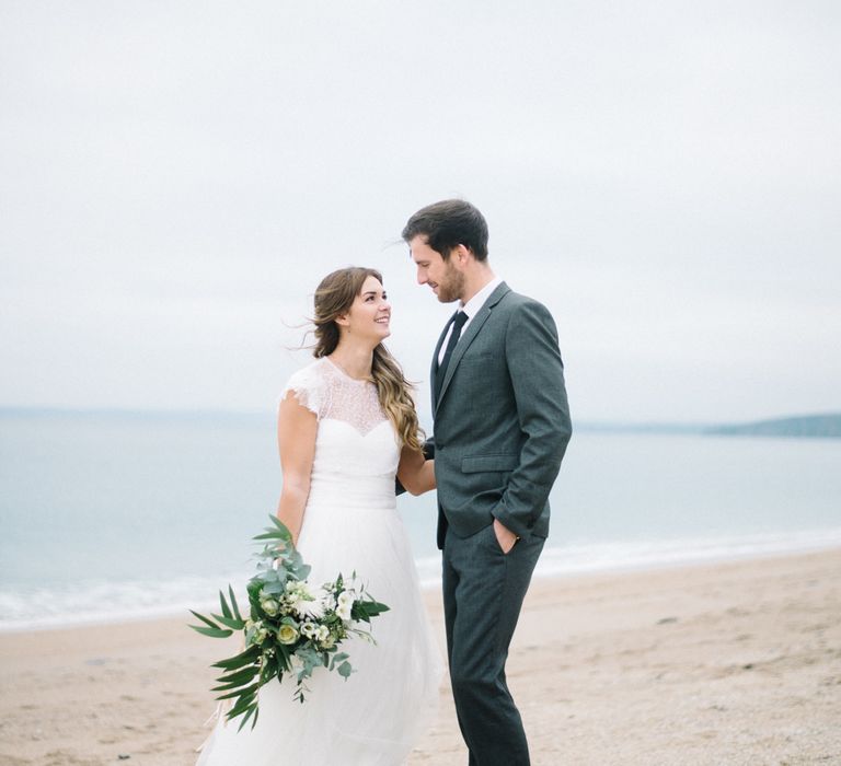 Jesus Peiro Wedding Dress For A Beach Wedding Shoot