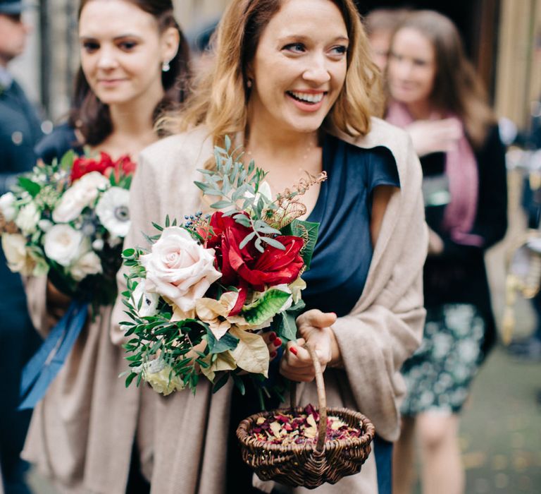 Bridesmaids with Confetti Baskets