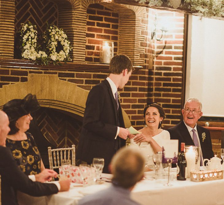 Wedding Speeches | Bride in JLM Couture Ti-Adora Wedding Dress | Groom in Moss Bros Suit | Matt Penberthy Photography