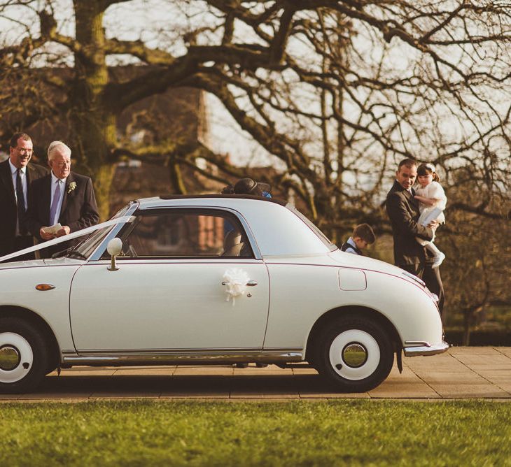 White Figaro Wedding Car | Matt Penberthy Photography