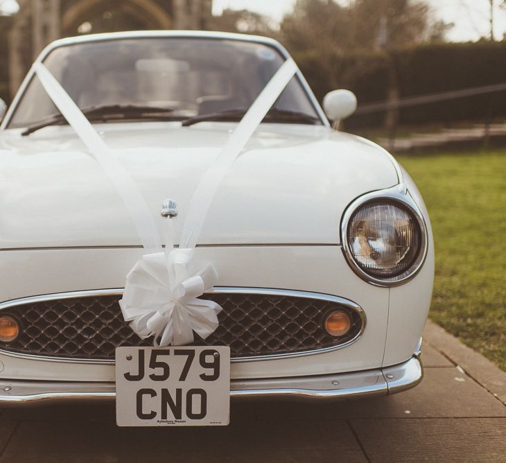 White Figaro Wedding Car | Matt Penberthy Photography