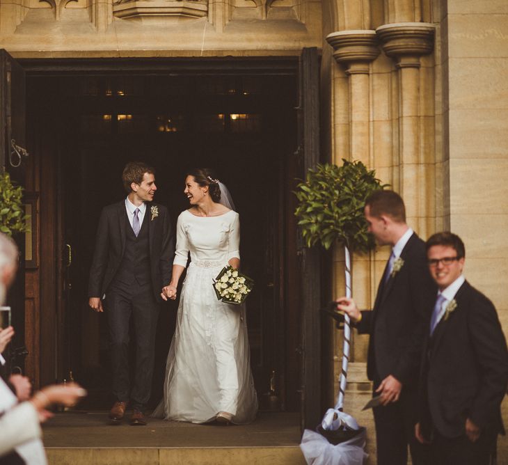 Catholic Church Ceremony at Sacred Heart in Wimbledon | Bride in JLM Couture Ti-Adora Wedding Dress | Groom in Moss Bros Suit | Matt Penberthy Photography